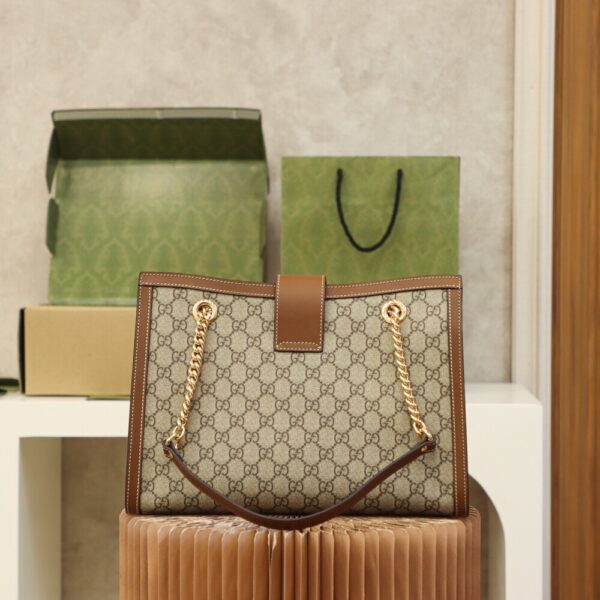 God Factory Gucci 𝐏𝐚𝐝𝐥𝐨𝐜𝐤 Brown / Medium 479197 Size 35*23.5*14𝐜𝐦