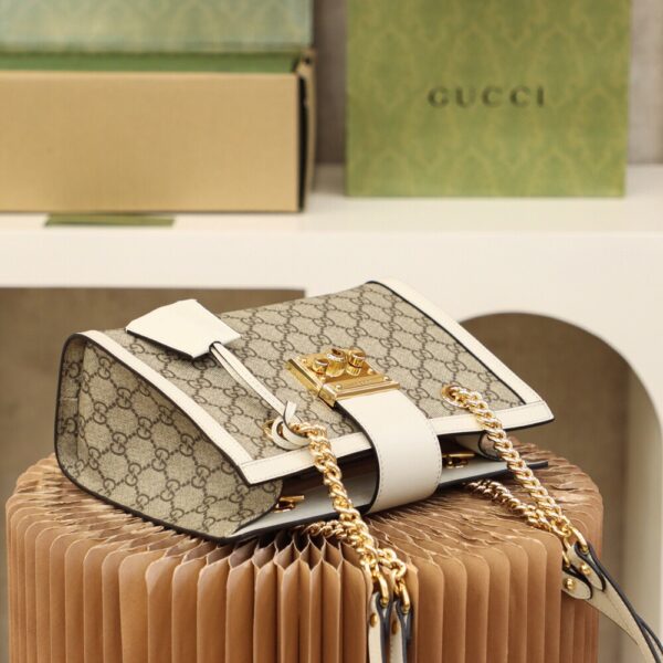 God Factory Gucci 𝐏𝐚𝐝𝐥𝐨𝐜𝐤 Brown / Small 498156 Size 26*18*10𝐜𝐦