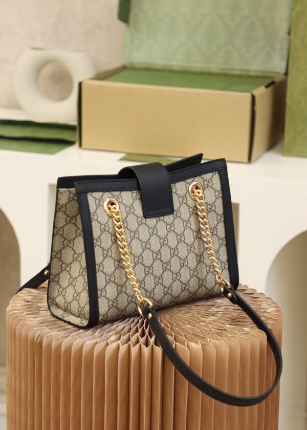 God Factory Gucci 𝐏𝐚𝐝𝐥𝐨𝐜𝐤 Black / Small 498156 Size 26*18*10𝐜𝐦