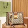 God Factory Gucci 𝐏𝐚𝐝𝐥𝐨𝐜𝐤 Brown / Small 498156 Size 26*18*10𝐜𝐦