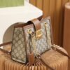 God Factory Gucci 𝐏𝐚𝐝𝐥𝐨𝐜𝐤 Brown / Small 498156 Size 26*18*10𝐜𝐦