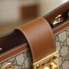 God Factory Gucci 𝐏𝐚𝐝𝐥𝐨𝐜𝐤 Brown / Small 498156 Size 26*18*10𝐜𝐦