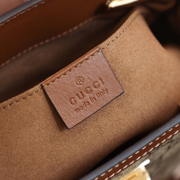 God Factory Gucci 𝐏𝐚𝐝𝐥𝐨𝐜𝐤 Brown / Small 498156 Size 26*18*10𝐜𝐦