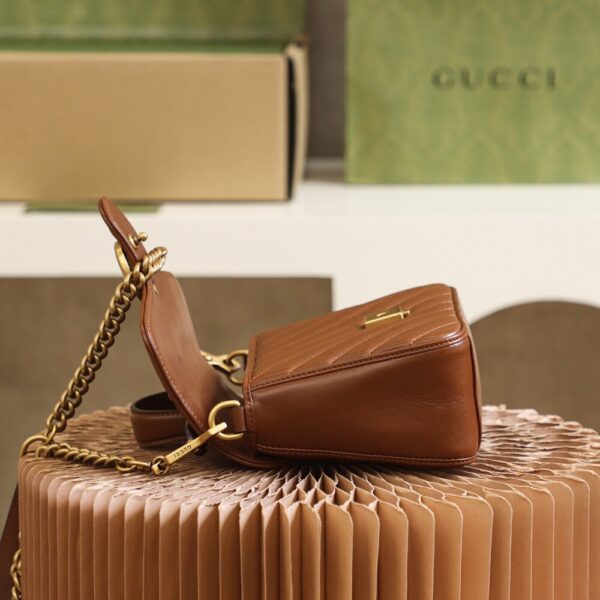 God Factory Gucci 𝐆𝐆 𝐌𝐚𝐫𝐦𝐨𝐧𝐭 𝐌𝐢𝐧𝐢 547260 21*15.5*8𝙘𝙢 Brown