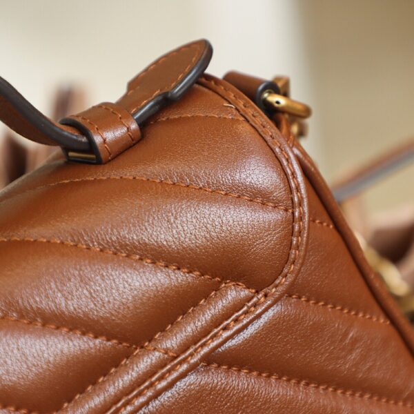 God Factory Gucci 𝐆𝐆 𝐌𝐚𝐫𝐦𝐨𝐧𝐭 𝐌𝐢𝐧𝐢 547260 21*15.5*8𝙘𝙢 Brown