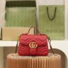 God Factory Gucci 𝐆𝐆 𝐌𝐚𝐫𝐦𝐨𝐧𝐭 𝐌𝐢𝐧𝐢 547260 21*15.5*8𝙘𝙢 Red