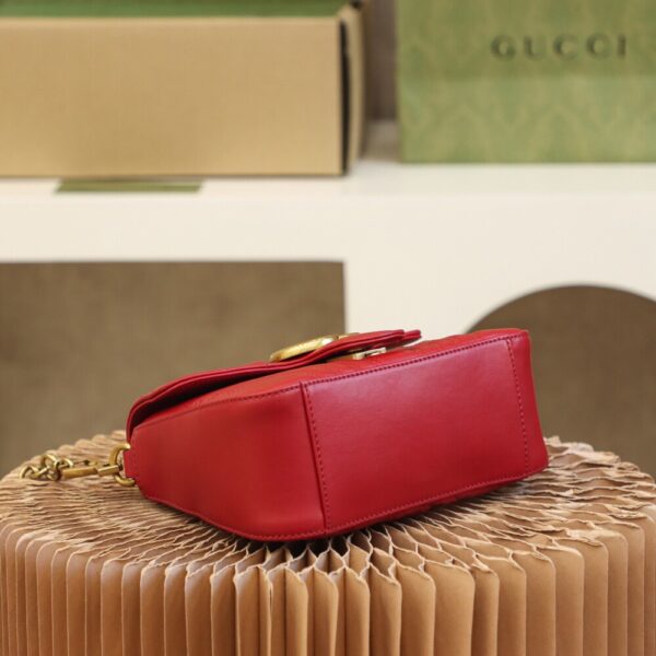 God Factory Gucci 𝐆𝐆 𝐌𝐚𝐫𝐦𝐨𝐧𝐭 𝐌𝐢𝐧𝐢 547260 21*15.5*8𝙘𝙢 Red