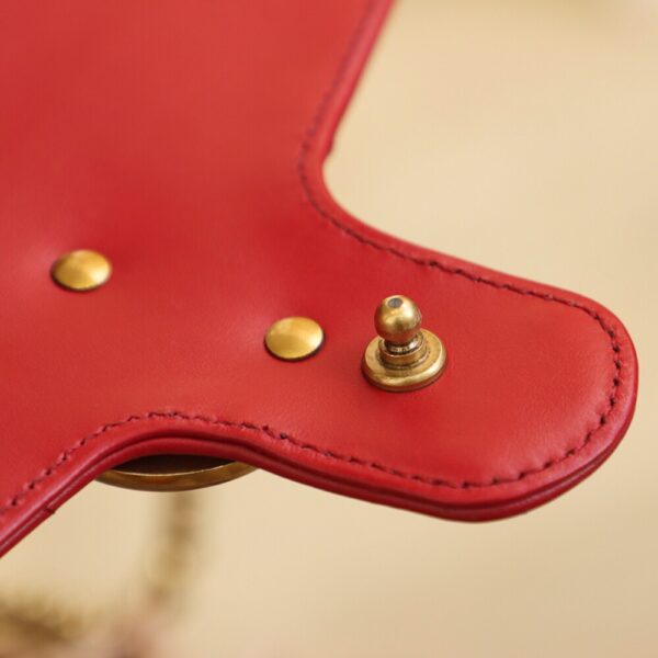 God Factory Gucci 𝐆𝐆 𝐌𝐚𝐫𝐦𝐨𝐧𝐭 𝐌𝐢𝐧𝐢 547260 21*15.5*8𝙘𝙢 Red