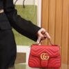 God Factory Gucci 𝐆𝐆 𝐌𝐚𝐫𝐦𝐨𝐧𝐭 𝐌𝐢𝐧𝐢 547260 21*15.5*8𝙘𝙢 Red