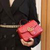 God Factory Gucci 𝐆𝐆 𝐌𝐚𝐫𝐦𝐨𝐧𝐭 𝐌𝐢𝐧𝐢 547260 21*15.5*8𝙘𝙢 Red