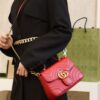 God Factory Gucci 𝐆𝐆 𝐌𝐚𝐫𝐦𝐨𝐧𝐭 𝐌𝐢𝐧𝐢 547260 21*15.5*8𝙘𝙢 Red