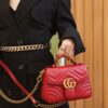 God Factory Gucci 𝐆𝐆 𝐌𝐚𝐫𝐦𝐨𝐧𝐭 𝐌𝐢𝐧𝐢 547260 21*15.5*8𝙘𝙢 Red