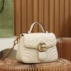 God Factory Gucci 𝐆𝐆 𝐌𝐚𝐫𝐦𝐨𝐧𝐭 𝐌𝐢𝐧𝐢 547260 21*15.5*8𝙘𝙢 White