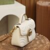 God Factory Gucci 𝐆𝐆 𝐌𝐚𝐫𝐦𝐨𝐧𝐭 𝐌𝐢𝐧𝐢 547260 21*15.5*8𝙘𝙢 White