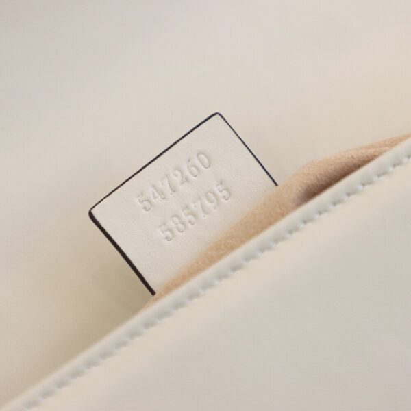 God Factory Gucci 𝐆𝐆 𝐌𝐚𝐫𝐦𝐨𝐧𝐭 𝐌𝐢𝐧𝐢 547260 21*15.5*8𝙘𝙢 White