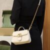 God Factory Gucci 𝐆𝐆 𝐌𝐚𝐫𝐦𝐨𝐧𝐭 𝐌𝐢𝐧𝐢 547260 21*15.5*8𝙘𝙢 White