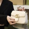 God Factory Gucci 𝐆𝐆 𝐌𝐚𝐫𝐦𝐨𝐧𝐭 𝐌𝐢𝐧𝐢 547260 21*15.5*8𝙘𝙢 White