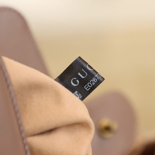 God Factory Gucci 𝐆𝐆 𝐌𝐚𝐫𝐦𝐨𝐧𝐭 𝐌𝐢𝐧𝐢 547260 21*15.5*8𝙘𝙢 Milk Tea Color