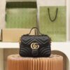 God Factory Gucci 𝐆𝐆 𝐌𝐚𝐫𝐦𝐨𝐧𝐭 𝐌𝐢𝐧𝐢 547260 21*15.5*8𝙘𝙢 Black