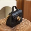 God Factory Gucci 𝐆𝐆 𝐌𝐚𝐫𝐦𝐨𝐧𝐭 𝐌𝐢𝐧𝐢 547260 21*15.5*8𝙘𝙢 Black