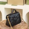 God Factory Gucci 𝐆𝐆 𝐌𝐚𝐫𝐦𝐨𝐧𝐭 𝐌𝐢𝐧𝐢 547260 21*15.5*8𝙘𝙢 Black