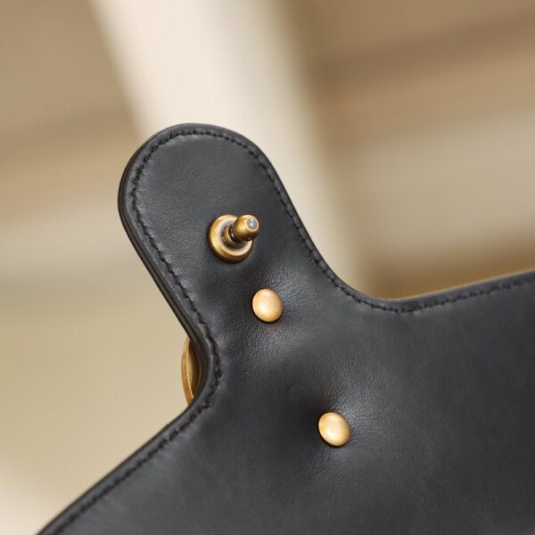 God Factory Gucci 𝐆𝐆 𝐌𝐚𝐫𝐦𝐨𝐧𝐭 𝐌𝐢𝐧𝐢 547260 21*15.5*8𝙘𝙢 Black