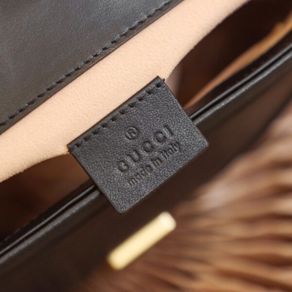 God Factory Gucci 𝐆𝐆 𝐌𝐚𝐫𝐦𝐨𝐧𝐭 𝐌𝐢𝐧𝐢 547260 21*15.5*8𝙘𝙢 Black