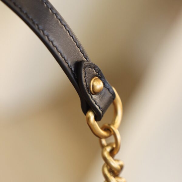 God Factory Gucci 𝐆𝐆 𝐌𝐚𝐫𝐦𝐨𝐧𝐭 𝐌𝐢𝐧𝐢 547260 21*15.5*8𝙘𝙢 Black