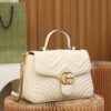 God Factory Gucci White 𝐆𝐆 𝐌𝐚𝐫𝐦𝐨𝐧𝐭 498110 Size 27*19*10.5𝙘𝙢
