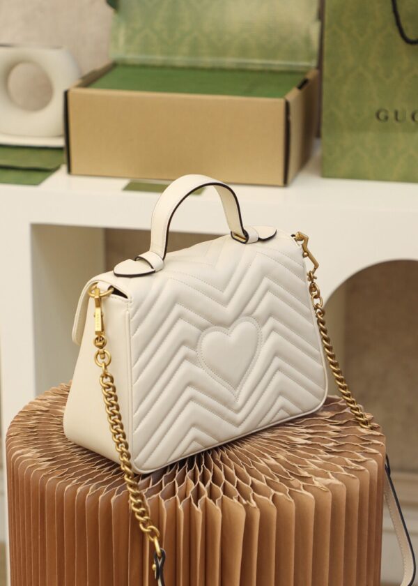 God Factory Gucci White 𝐆𝐆 𝐌𝐚𝐫𝐦𝐨𝐧𝐭 498110 Size 27*19*10.5𝙘𝙢