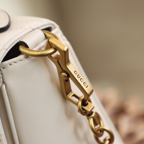 God Factory Gucci White 𝐆𝐆 𝐌𝐚𝐫𝐦𝐨𝐧𝐭 498110 Size 27*19*10.5𝙘𝙢