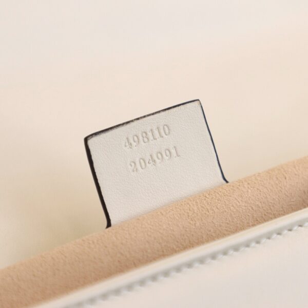 God Factory Gucci White 𝐆𝐆 𝐌𝐚𝐫𝐦𝐨𝐧𝐭 498110 Size 27*19*10.5𝙘𝙢