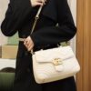 God Factory Gucci White 𝐆𝐆 𝐌𝐚𝐫𝐦𝐨𝐧𝐭 498110 Size 27*19*10.5𝙘𝙢