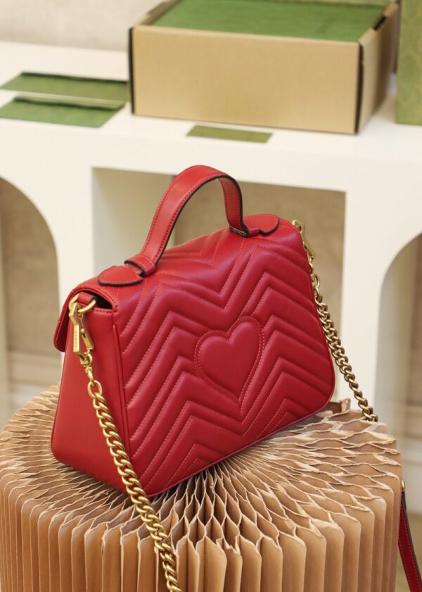 God Factory Gucci Red 𝐆𝐆 𝐌𝐚𝐫𝐦𝐨𝐧𝐭 498110 Size 27*19*10.5𝙘𝙢