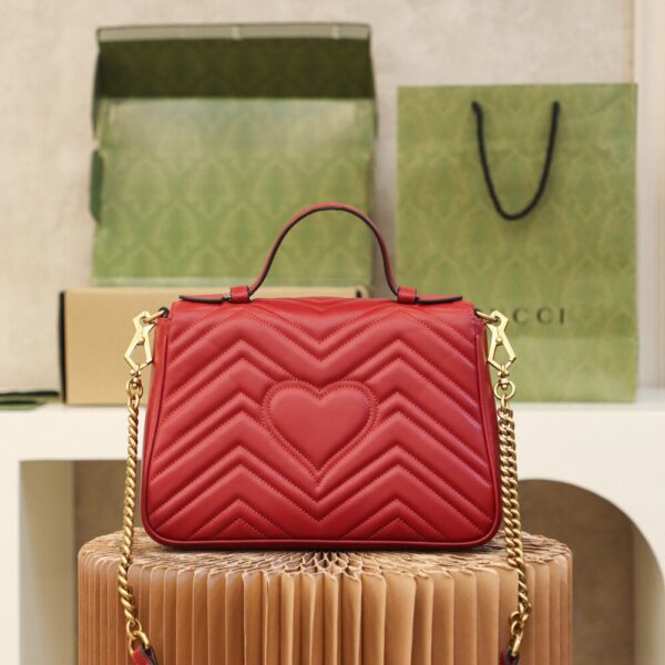 God Factory Gucci Red 𝐆𝐆 𝐌𝐚𝐫𝐦𝐨𝐧𝐭 498110 Size 27*19*10.5𝙘𝙢