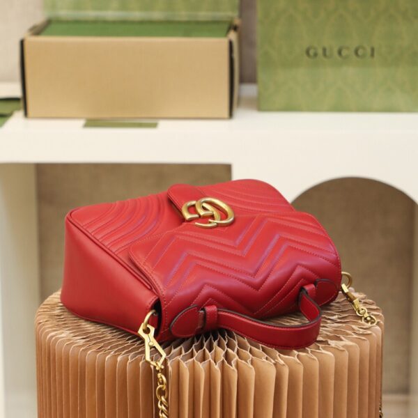 God Factory Gucci Red 𝐆𝐆 𝐌𝐚𝐫𝐦𝐨𝐧𝐭 498110 Size 27*19*10.5𝙘𝙢