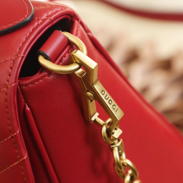 God Factory Gucci Red 𝐆𝐆 𝐌𝐚𝐫𝐦𝐨𝐧𝐭 498110 Size 27*19*10.5𝙘𝙢