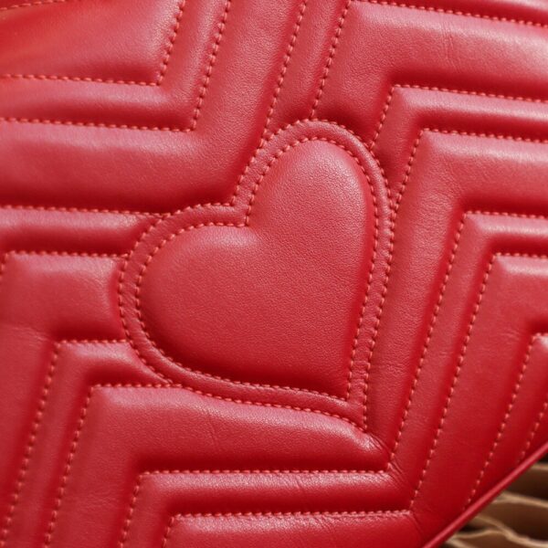 God Factory Gucci Red 𝐆𝐆 𝐌𝐚𝐫𝐦𝐨𝐧𝐭 498110 Size 27*19*10.5𝙘𝙢