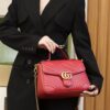 God Factory Gucci Red 𝐆𝐆 𝐌𝐚𝐫𝐦𝐨𝐧𝐭 498110 Size 27*19*10.5𝙘𝙢