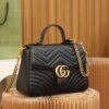 God Factory Gucci Black 𝐆𝐆 𝐌𝐚𝐫𝐦𝐨𝐧𝐭 498110 Size 27*19*10.5𝙘𝙢