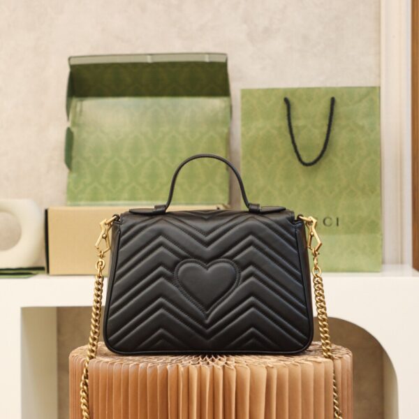 God Factory Gucci Black 𝐆𝐆 𝐌𝐚𝐫𝐦𝐨𝐧𝐭 498110 Size 27*19*10.5𝙘𝙢