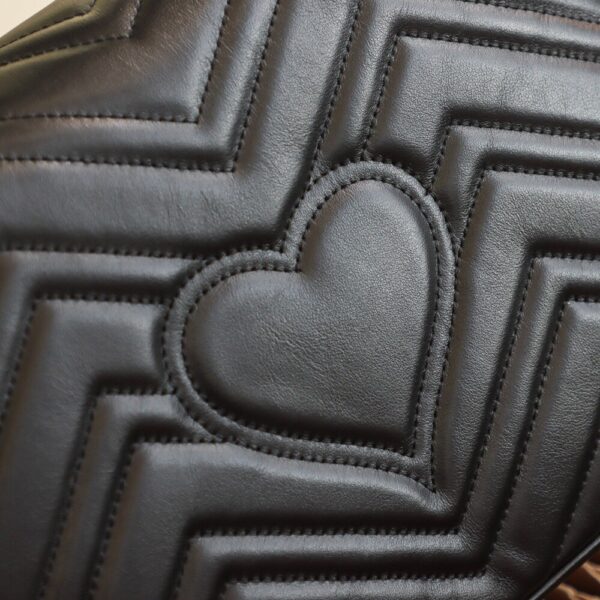 God Factory Gucci Black 𝐆𝐆 𝐌𝐚𝐫𝐦𝐨𝐧𝐭 498110 Size 27*19*10.5𝙘𝙢
