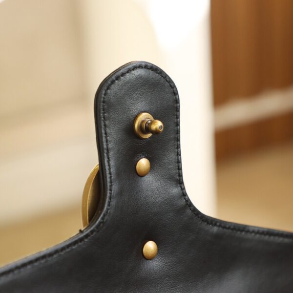 God Factory Gucci Black 𝐆𝐆 𝐌𝐚𝐫𝐦𝐨𝐧𝐭 498110 Size 27*19*10.5𝙘𝙢