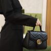 God Factory Gucci Black 𝐆𝐆 𝐌𝐚𝐫𝐦𝐨𝐧𝐭 498110 Size 27*19*10.5𝙘𝙢