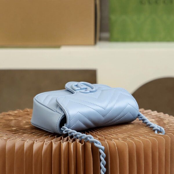 God Factory Gucci 𝐆𝐆 𝐌𝐚𝐫𝐦𝐨𝐧𝐭 Blue 699757 Size 16.5*10*5cm