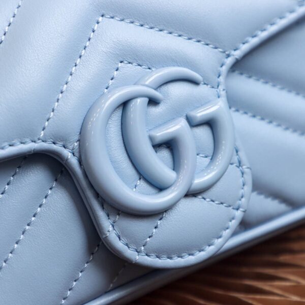God Factory Gucci 𝐆𝐆 𝐌𝐚𝐫𝐦𝐨𝐧𝐭 Blue 699757 Size 16.5*10*5cm