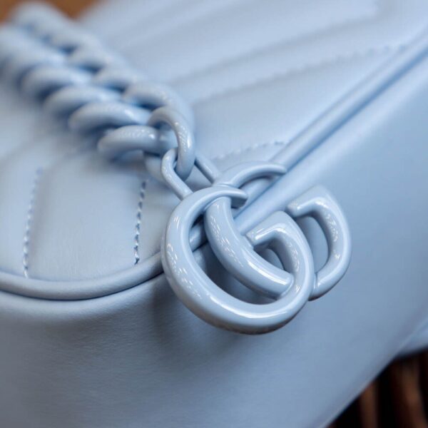God Factory Gucci 𝐆𝐆 𝐌𝐚𝐫𝐦𝐨𝐧𝐭 Blue 699757 Size 16.5*10*5cm