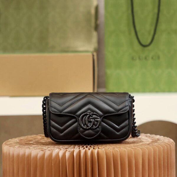 God Factory Gucci 𝐆𝐆 𝐌𝐚𝐫𝐦𝐨𝐧𝐭 Blue 699757 Size 16.5*10*5cm