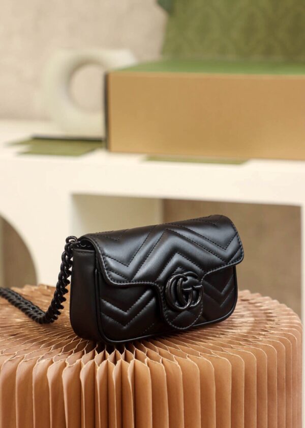 God Factory Gucci 𝐆𝐆 𝐌𝐚𝐫𝐦𝐨𝐧𝐭 Blue 699757 Size 16.5*10*5cm