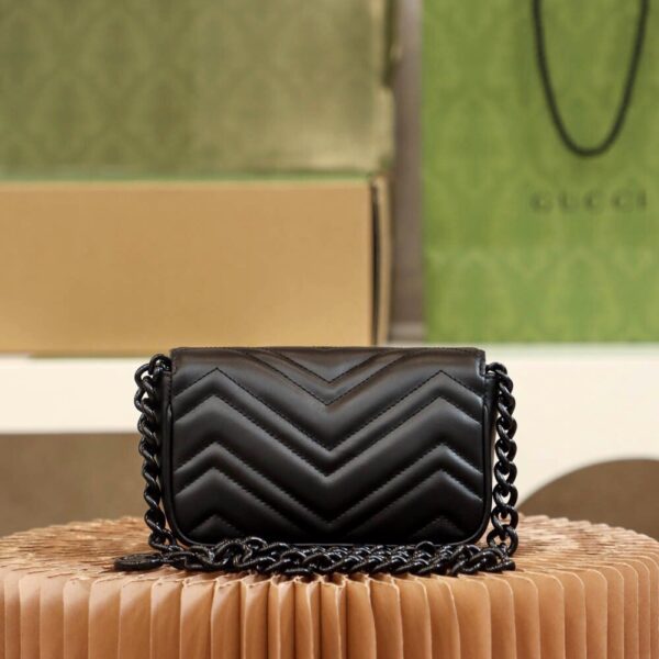 God Factory Gucci 𝐆𝐆 𝐌𝐚𝐫𝐦𝐨𝐧𝐭 Blue 699757 Size 16.5*10*5cm